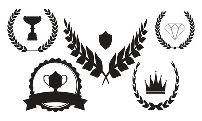 Award symbol vector Illustration Collection. 
