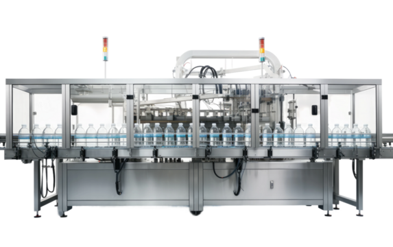 Stylish Modern Fully Automated Industrial on White or PNG Transparent Background.