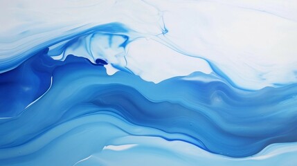 Naklejka premium blue and white abstract swirled art background. generative AI illustration. 