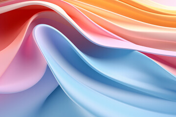 Fototapeta premium Abstract colorful levitating paper sheets, Fashion wallpaper, Pastel Colorful holographic Swatches Background