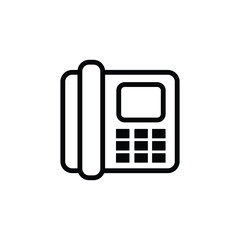 Phone icon in trendy flat style isolated on white background. Telephone symbol. Vector illustration