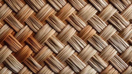 Delicate wicker threads intertwine to create a mesmerizing pattern on the wooden surface, evoking a sense of rustic charm and skilled artistry