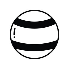 Check this amazing icon of playing ball, kids plaything vector
