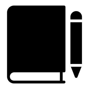 notebook glyph icon