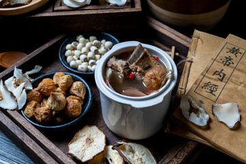 Stewed Pork Ribs with Chinese Medicinal Materials