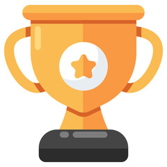      An icon design of award trophy cup 