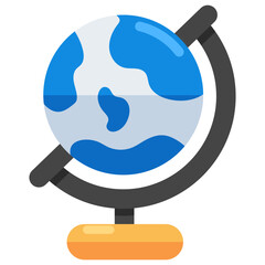 A creative design icon of table globe 