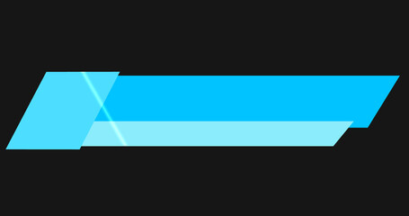 High-resolution illustration of the modern lower third. Smooth movement illustration of the modern lower third in high resolution. Lower Third for TV news, and news channels.