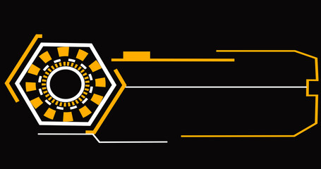 Futuristic lower third in the high resolution. Element of hud interface. Lower Third for a title, TV news, information call box bars, and news channels. Modern information callouts illustration.