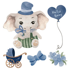 Adorable elephant baby