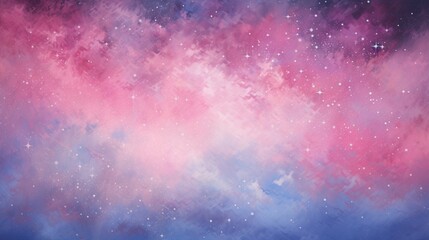 A mesmerizing galaxy of stars against a gradient pink and blue cosmic canvas."