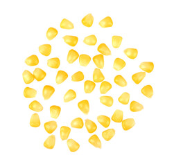 Delicious corn seeds on transparent png