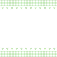 ブロックチェックなハートパターンスクエアフレーム⭐︎PNG