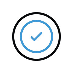 Verified icon vector stock illustration