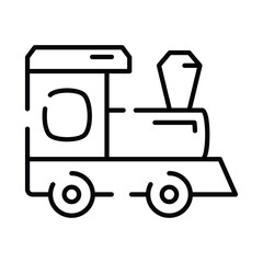 Get this beautiful icon of toy train engine in modern style, train toy vector
