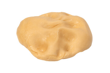 Raw dough isolated on a white background.