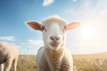 Obraz premium sheep in the meadow