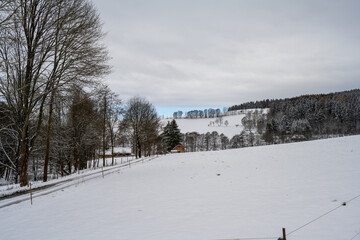 Winterlandschaft Vogtland - Eindrücke um Erlbach