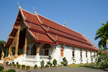 temple in chiang mai - obrazy, fototapety, plakaty