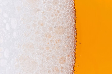 Glass of beer a background