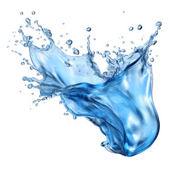 water splash isolated on transparent background