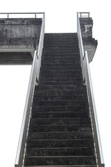 Stairway to the footbridge