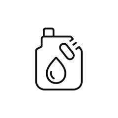 Car oil line icon isolated on white background