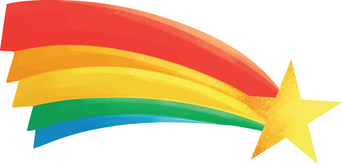 Illustration shooting star cute vector © Red_Foxtail