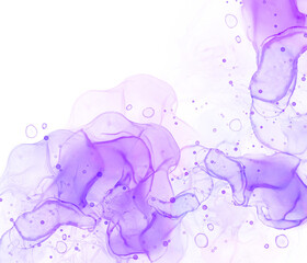 Purple Alcohol Ink Watercolor