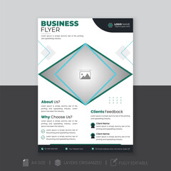 Modern and professional business flyer design.
