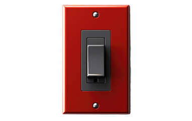 Modern Smart Light Switch on White or PNG Transparent Background.