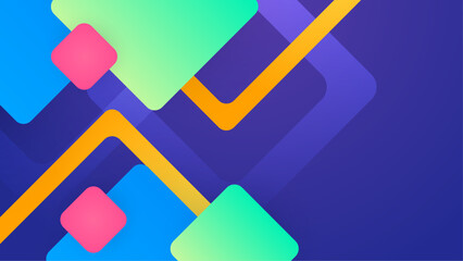 Colorful colourful vector minimalist simple abstract shapes background. Vector abstract graphic design banner pattern background template