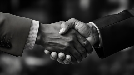 Natural anatomy, high detailed handshake of business partners, success of investment, african and american shaking hands, Working concept, Business strategy, financial Technology connection