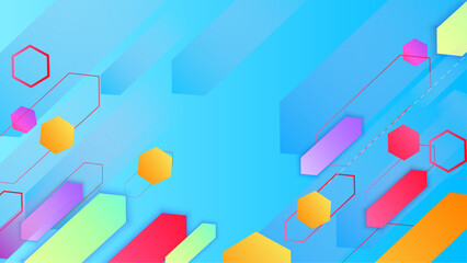 Colorful colourful vector abstract shapes background. Vector abstract background texture design for bright poster and banner