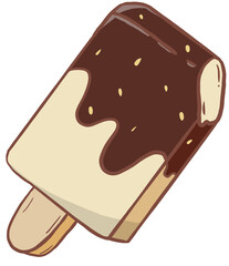 chocolate ice cream illustration