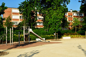 Verneuil sur Seine; France - june 6 2023 : picturesque city centre