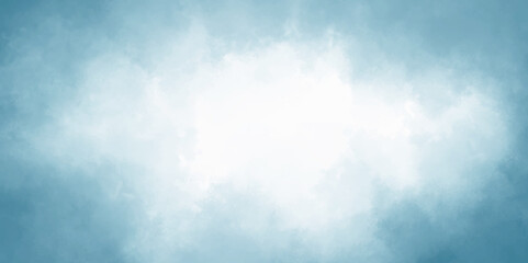abstract watercolor or airbrush - blue paper background grunge texture. blue sky with white cloud. wall texture background. white and blue smoke texture. - obrazy, fototapety, plakaty
