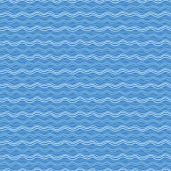 Obraz premium Seamless pattern with waves.