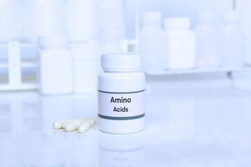 Amino acids in a bottle, Food supplements for health