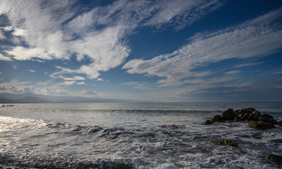 sunny day on the Mediterranean coast