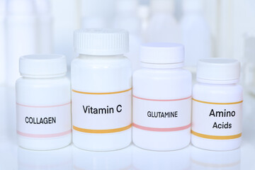 Amino Acids, Vitamin C, COLLAGEN in a bottle, Food supplements for health