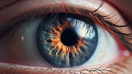 Intricate Details of Human Eye - obrazy, fototapety, plakaty
