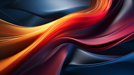 wavy 3D background simple and organic trend