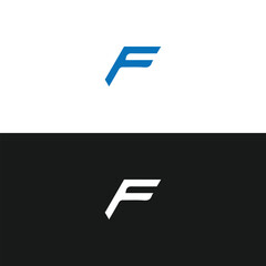 F letter logo, Letter F logo, B letter icon Design with black background. Luxury F letter 