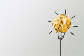 Creative thinking concept. light bulb on background