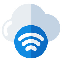 Perfect design icon of cloud wifi