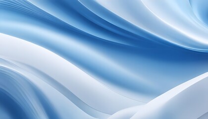 Light blue, smooth waves, dark blue color gradient background, blurred smooth stripes wave pattern, wallpaper.