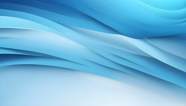 Light blue, smooth waves, dark blue color gradient background, blurred smooth stripes wave pattern, wallpaper. © yisby