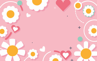 Abstract background poster floral. Good for fashion fabrics, postcards, email header, wallpaper, banner, events, covers, advertising, and more. Valentine's day, women's day, mother's day background.