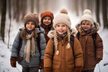 children playing outside, Generative AI